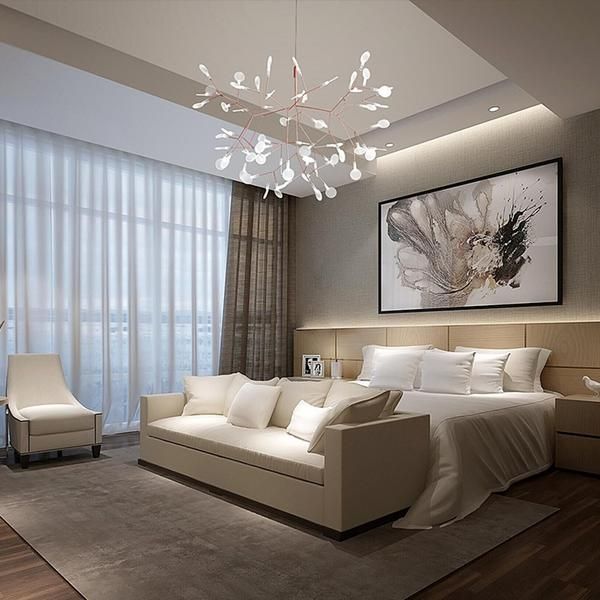 Modern LED Olive Branch Chandelier | Home lighting design, Dining .