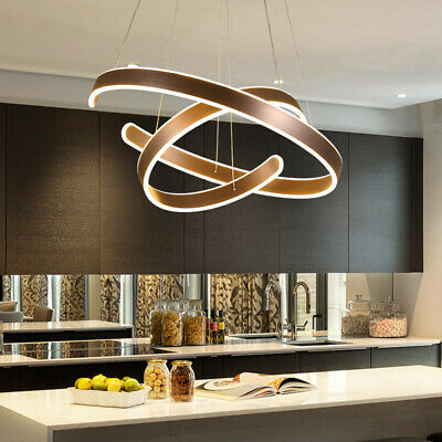 Modern Chandeliers LED Lamps Living Room Circle Ring Dimmable .