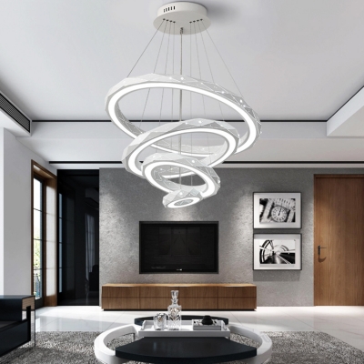 Best Modern Chandeliers for Kids Room Tiered 9/30/63/110W White .