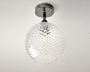 Hand Blown Glass Low Ceiling Lights. Mid Century Modern Retro | Et