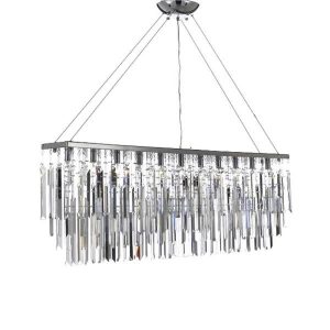 Harrison Lane Modern Contemporary 11-Light Chrome Island .