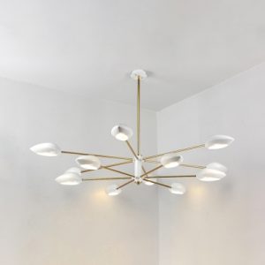 2 Tiers Sputnik Indoor Lighting Fixture Modern Plastic Multi Light .