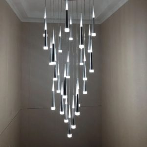 China Hotel Lobby Modern LED Hanging Pendant Light Chandelier in .