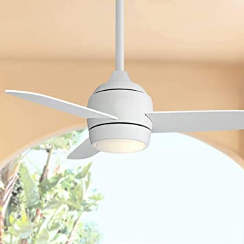 36" Airbourne Modern Outdoor Ceiling Fan with Light LED Dimmable .