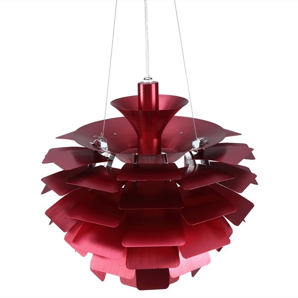 Shop Artichoke Style Red Chandelier Modern Lamp - Overstock - 72522