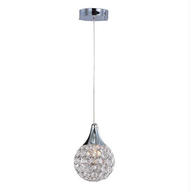 Modern small Crystal Chandelier round led lamps living room led .