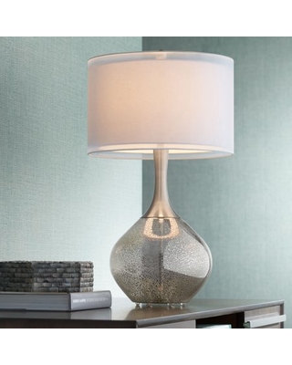 New Savings on Possini Euro Design Modern Table Lamp Mercury Glass .