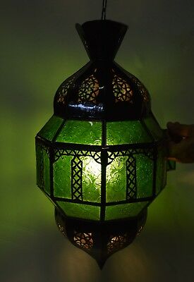 Glass Lantern Lamp Moroccan Indoor Outdoor Electric Candlelit .