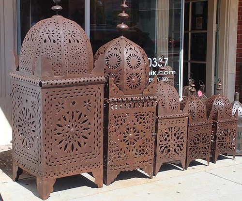 Moroccan outdoor lanterns | Moroccan Kasbah lanterns feature… | Flic