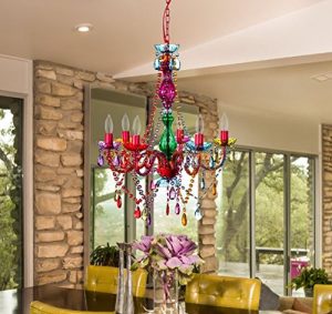 The Original Gypsy Color 6 Light Large Gypsy Chandelier H27" W23 .