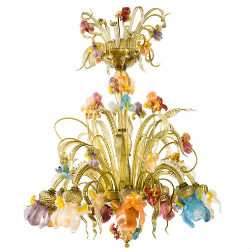Iris Murano Glass Chandelier Striulli Vetri d'Arte - Arteme