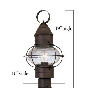 Designers Fountain Nantucket Rustique Outdoor Post Lantern 1766-RT .