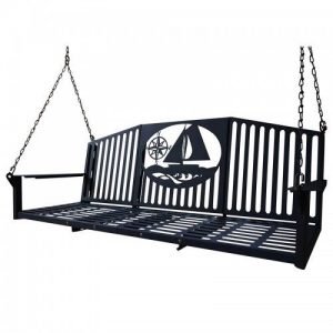 Metal Works Sailboat Metal Nautical Porch Swing | Porch swing .