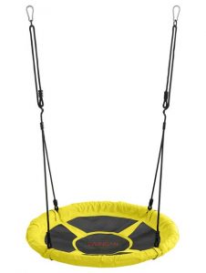 Swingan - 37.5” Super Fun Nest Swing With Adjustable Ropes .