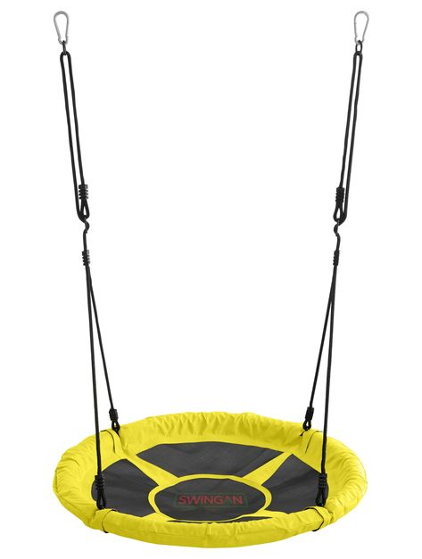 Swingan - 37.5” Super Fun Nest Swing With Adjustable Ropes .