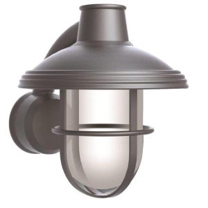 Newport Coastal Bayview Satin Nickel Outdoor Wall-Mount Lantern .