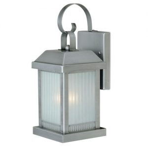 Patriot Lighting® Meridian Painted Brushed Nickel Outdoor Wall .