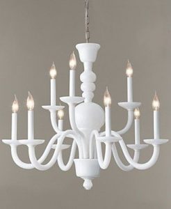 milk glass chandelier DIY an old brass chandelier using flat white .