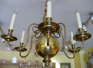 Antique Brass Chandelier For Sale | Antiques.com | Classifie