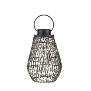 Hampton Bay 21.7 in. Small Outdoor Patio Bamboo Lantern D7LT00388A .