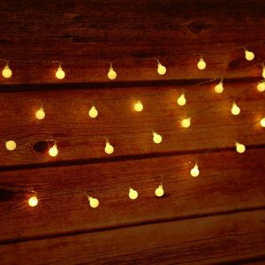 Tomshine 32.8ft 80 LED Battery Operated String Lights Outdoor .