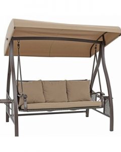 Savings on Chenault Outdoor Canopy Hammock Porch Swing with Stand .