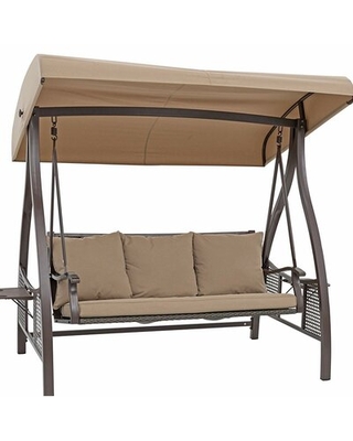 Savings on Chenault Outdoor Canopy Hammock Porch Swing with Stand .