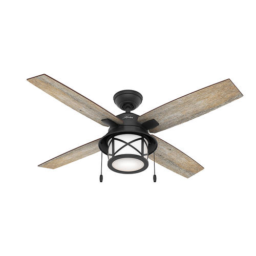 Hunter® Navasota 52" LED Natural Iron Outdoor Ceiling Fan at Menards