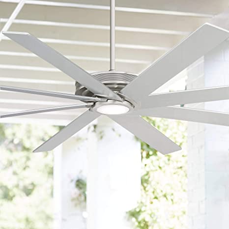 70" Glider Modern Outdoor Ceiling Fan with Light LED Dimmable .