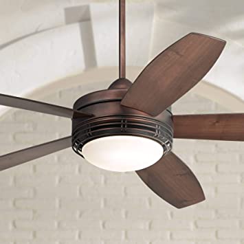 60" Casa Province Modern Outdoor Ceiling Fan with Light LED Remote .