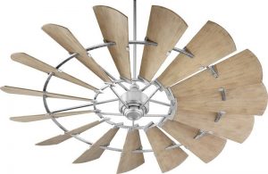 Quorum 197215-9 Windmill 72 Inch Galvanized Ceiling Fan .