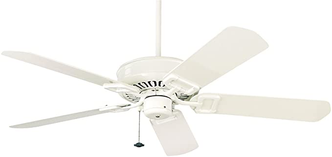 50" Edgewood Outdoor Ceiling Fan in White -Energy Star Finish .