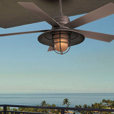 Caged & Enclosed Ceiling Fans: Cage Light Kits, Outdoor, Small .