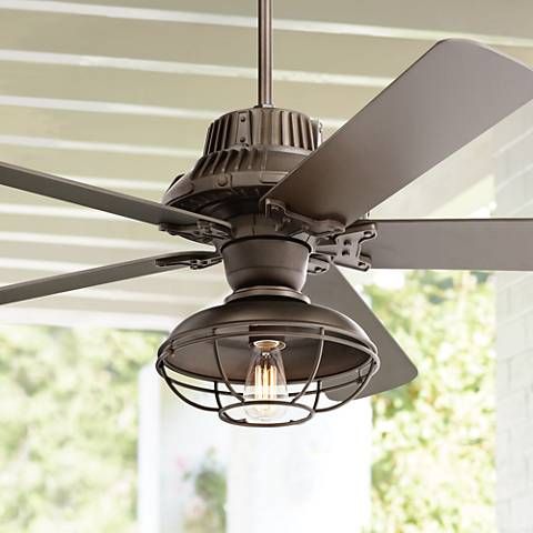 60" Industrial Forge Franklin Park Outdoor Ceiling Fan - #8Y417 .