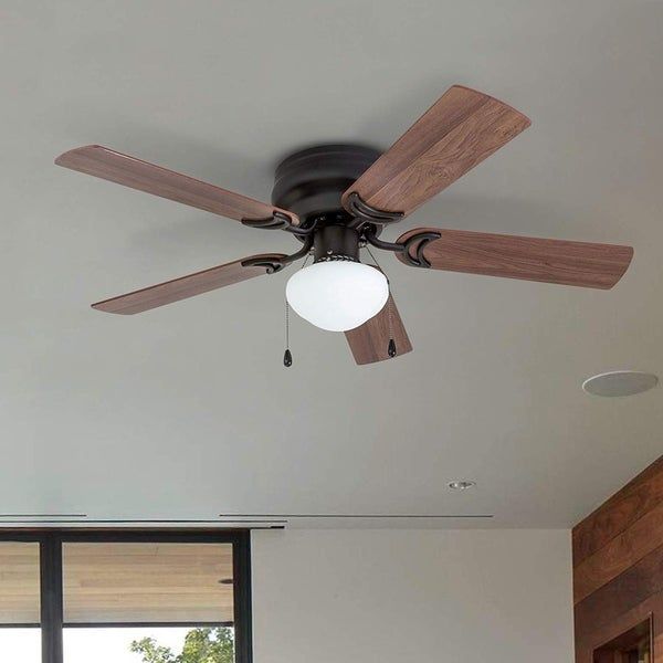 Prominence Home Alvina Ceiling Fan, Traditional, Hugger / Low .