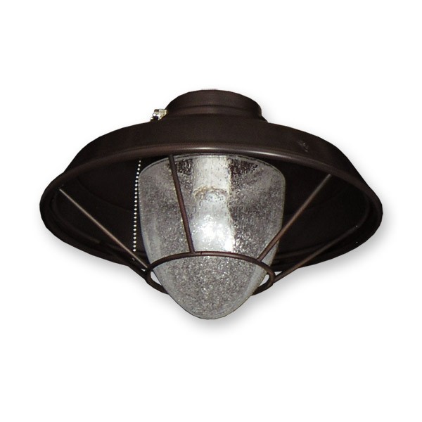 155 Indoor/Outdoor Ceiling Fan Light - Lantern Style w/ Seeded .