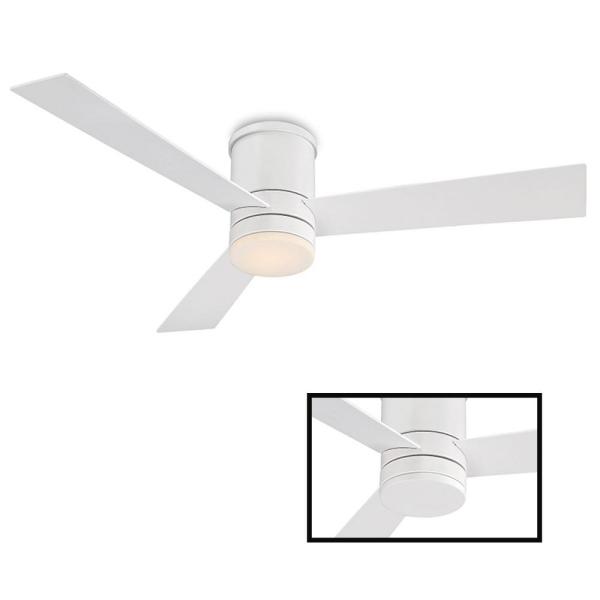 Modern Forms Axis 52 in. LED Indoor/Outdoor Matte White 3-Blade .