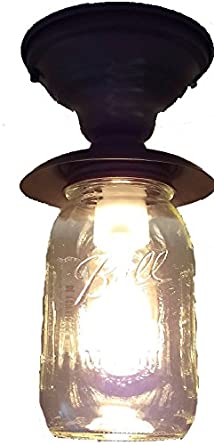 LAMP Goods Mason JAR Exterior Porch Farmhouse Ceiling Light .