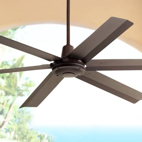 60" Turbina Max Bronze Outdoor Ceiling Fan - #11F85 | Lamps Plus .
