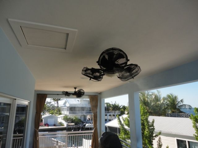 I would really like one of these outdoor misting ceiling fans and .