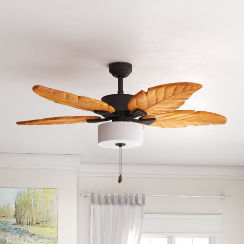 Bay Isle Home 52" Everetts 5 - Blade Outdoor Ceiling Fan with Pull .