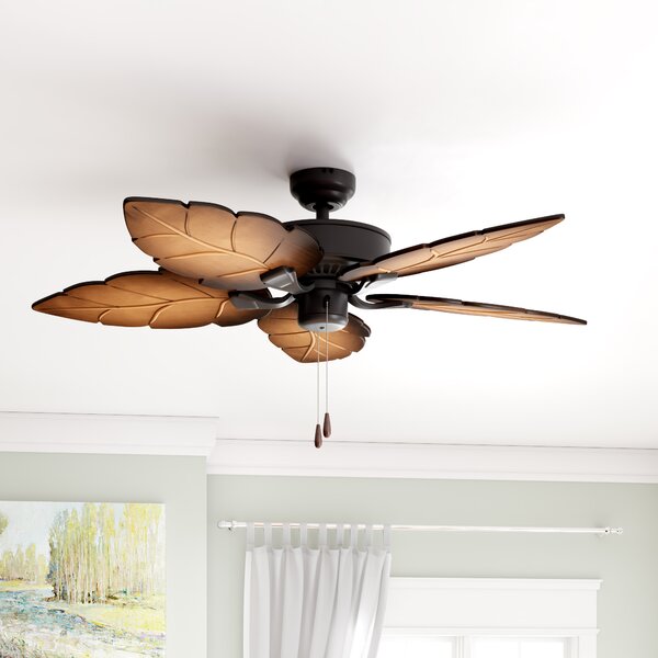 Bay Isle Home 52" Wetherington 5 - Blade Outdoor Ceiling Fan with .
