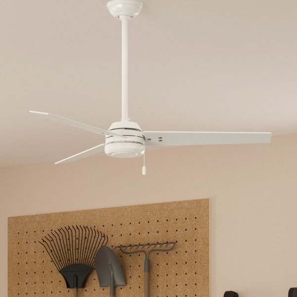 52" Cassius 3-Blade Outdoor Ceiling Fan with Pull Chain & Reviews .