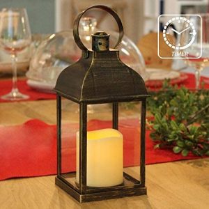 Amazon.com: Decorative Lanterns with Timer Flameless Candle Using .