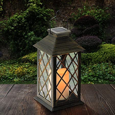 Amazon.com : Tomshine LED Solar Lantern Waterproof Outdoor Lantern .