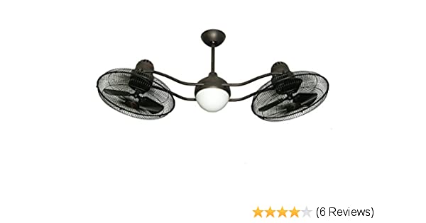 TroposAir Duet Oscillating Dual Ceiling Fan in Oil Rubbed Bronze .