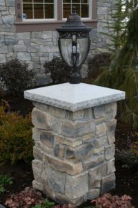 Stone Pillars … | Stone pillars, Driveway lighting, Pillar ligh