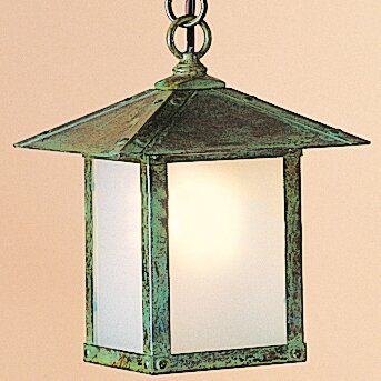 Millwood Pines McLoud 1-Light Outdoor Hanging Lantern Overlay .
