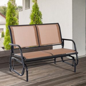 2020 Best of Outdoor Fabric Glider Bench