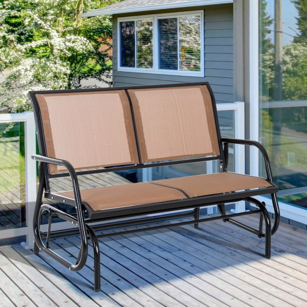 2020 Best of Outdoor Fabric Glider Bench